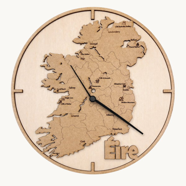 Holz-Wanduhr „Irland“