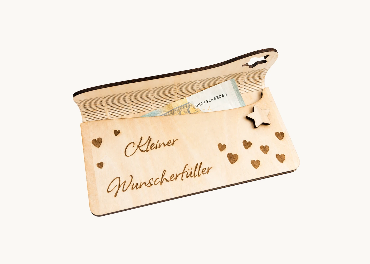 Gutscheinbox aus Holz mit Lasergravur – Bild 4